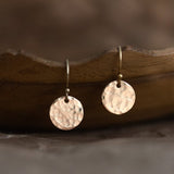 Gehämmerte Plättchen Ohrringe Goldfilled