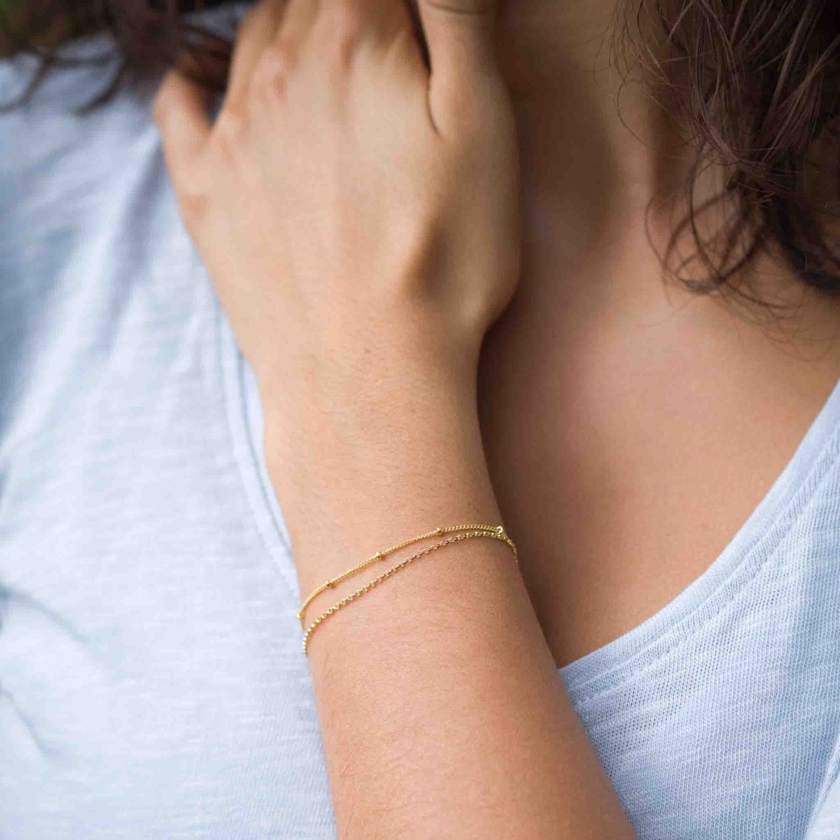 Mehrreihiges Armband gold filled | MAYAMBERLIN