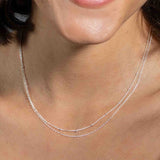 Feine Doppel-Kette 925 Silber