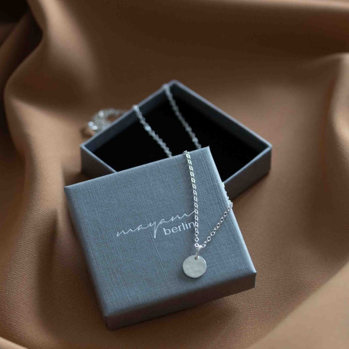 Gehämmerte Plättchenkette 925 Silber | MAYAMBERLIN