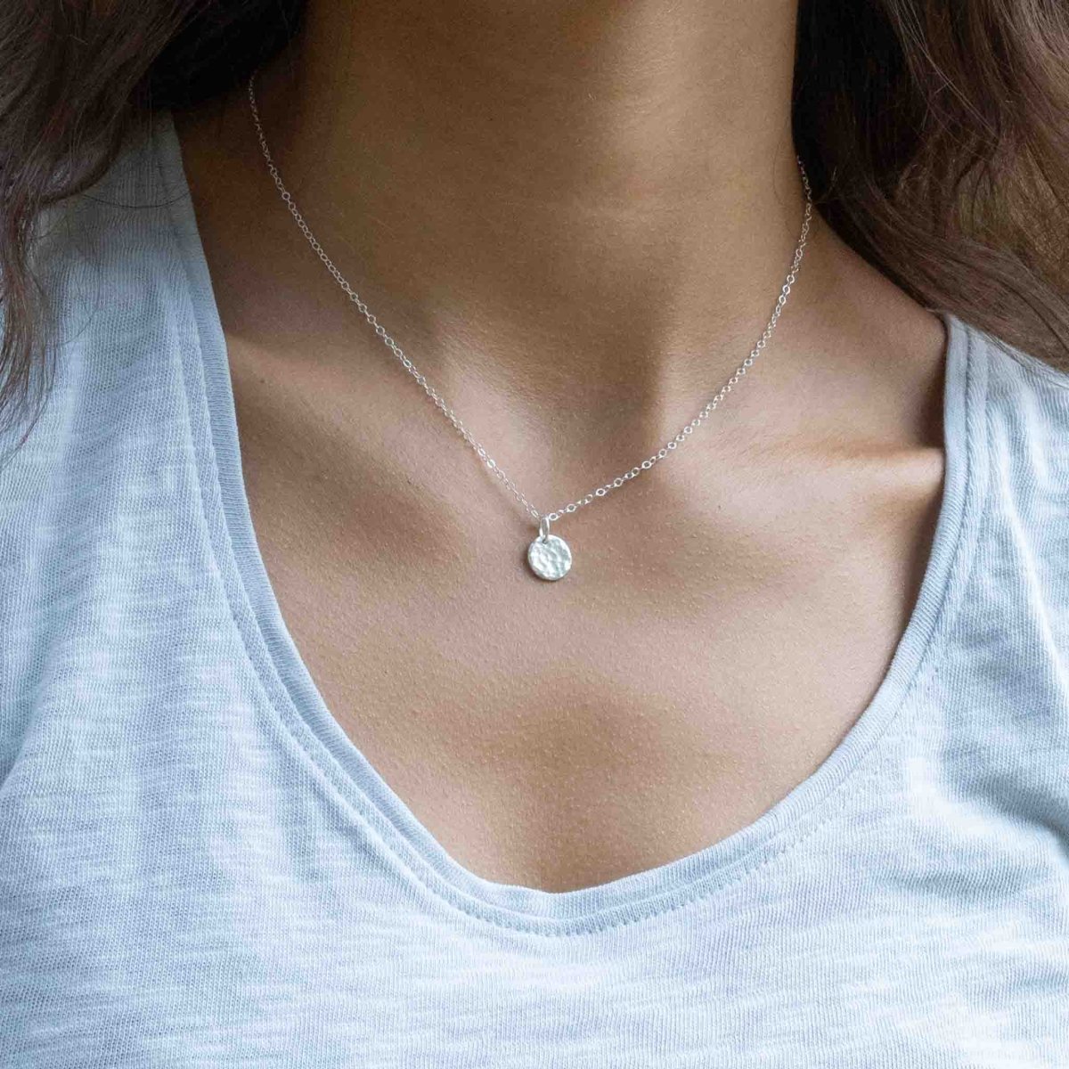 Gehämmerte Plättchenkette 925 Silber | MAYAMBERLIN